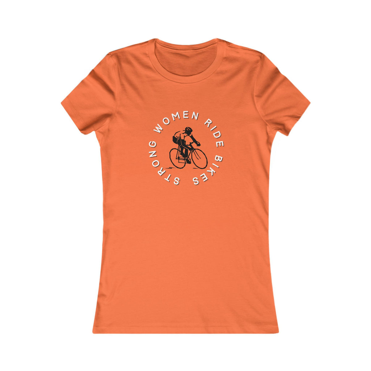Strong Women Ride Bikes - Women's Cycling T-Shirt