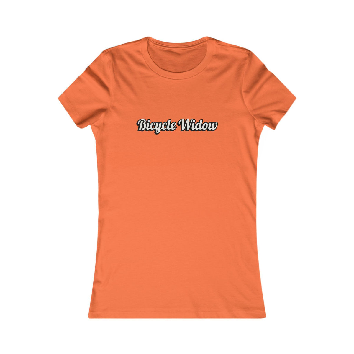 Bicycle Widow (Humorous) T-Shirt - Women's Cycling T-Shirt