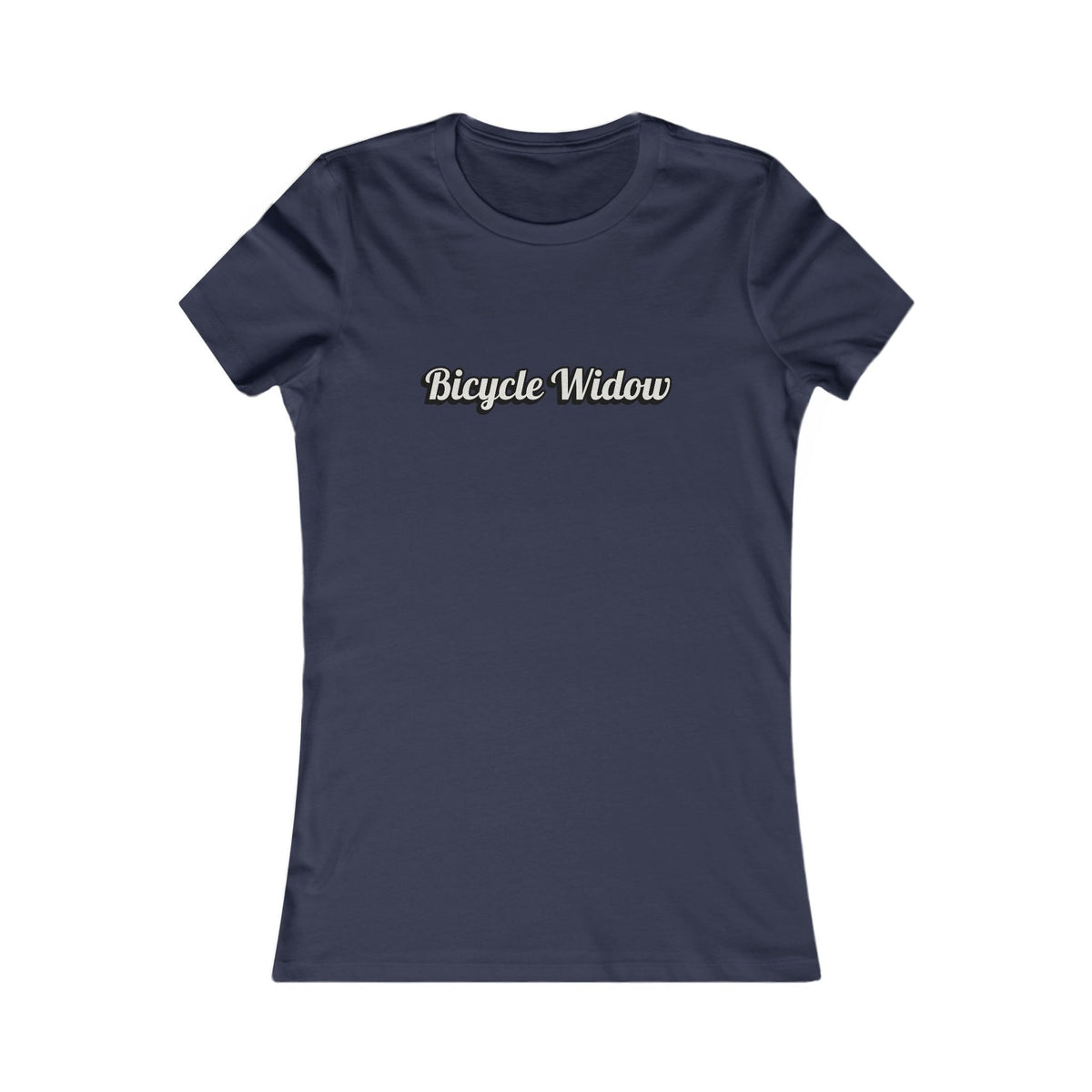 Bicycle Widow (Humorous) T-Shirt - Women's Cycling T-Shirt