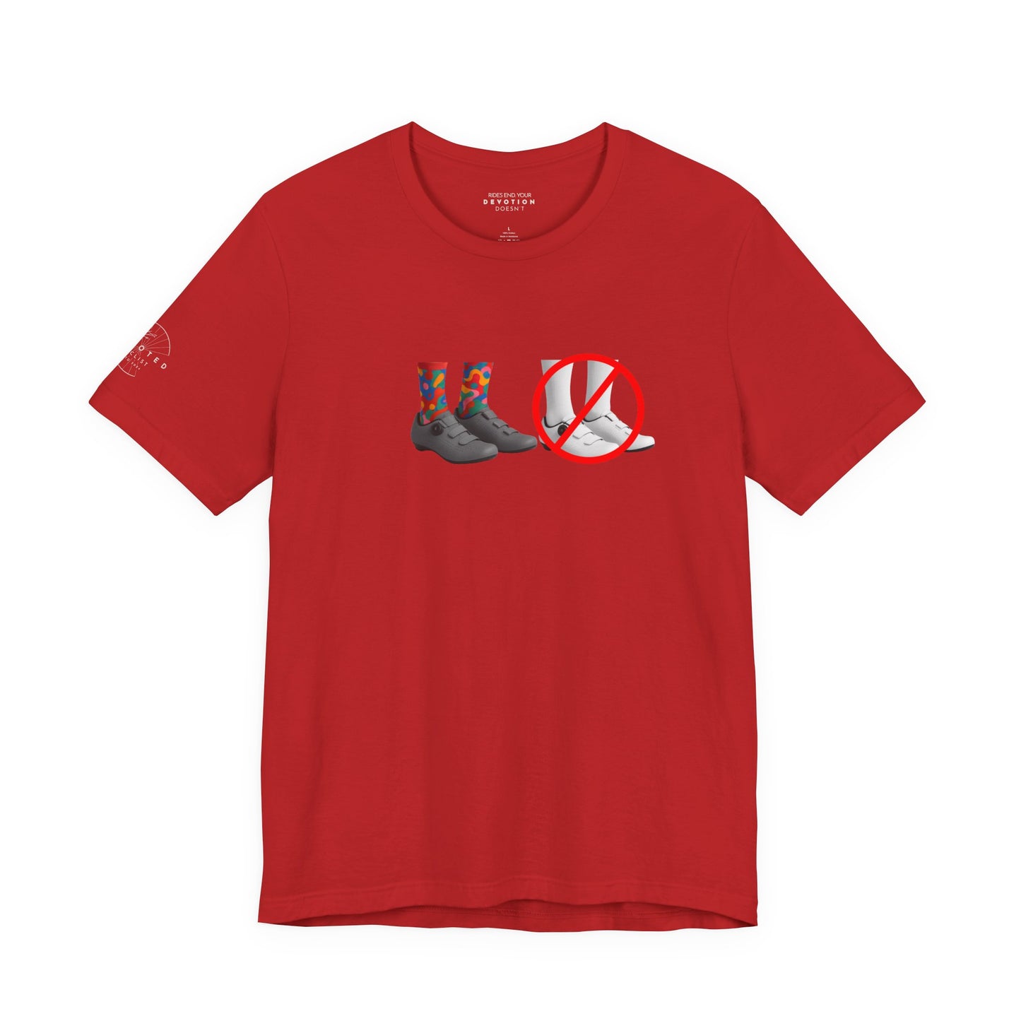 Say No To White classic cut cycling t-shirt - The Devoted Cyclist