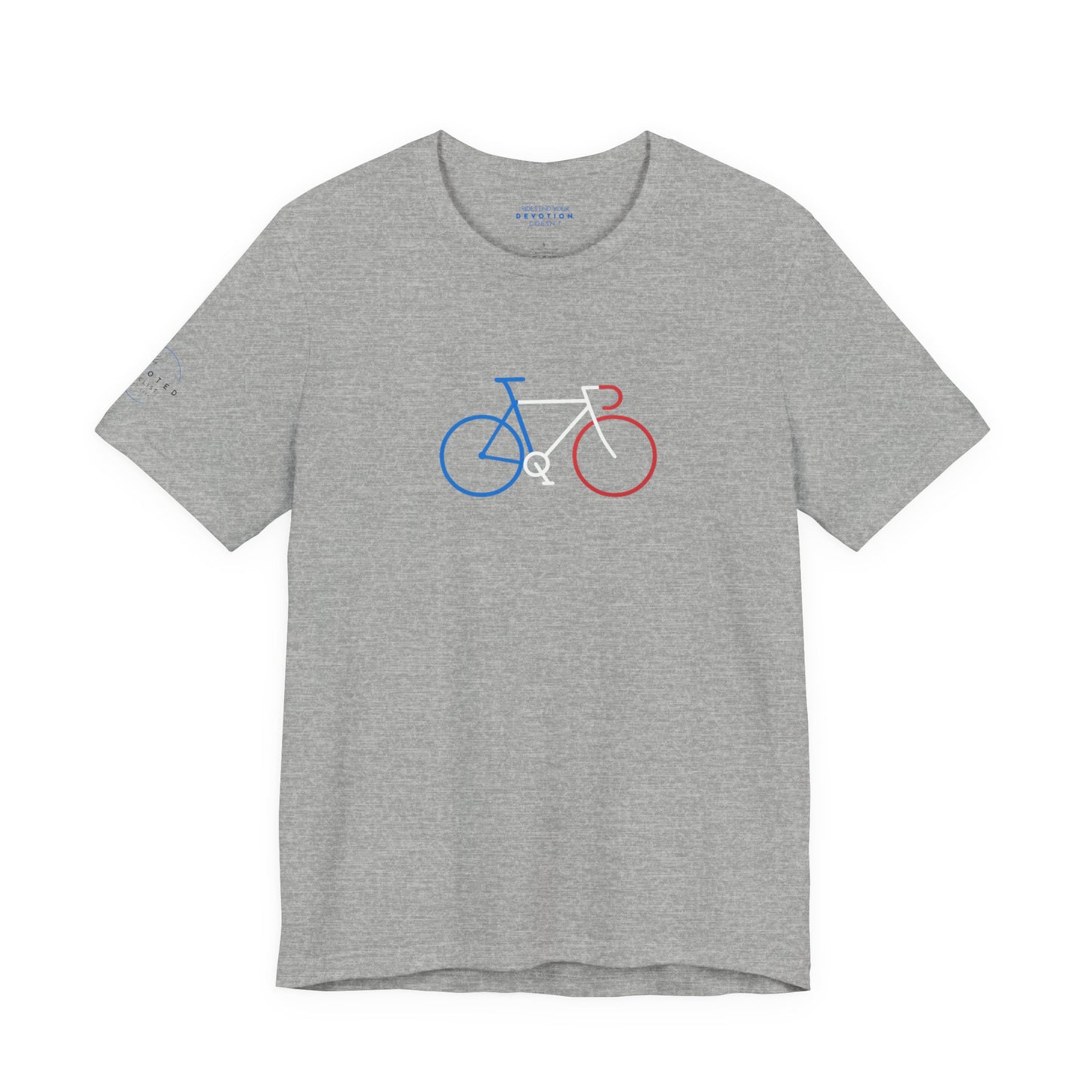 French flag tri-color road bike classic cut cycling t-shirt - The Devoted Cyclist