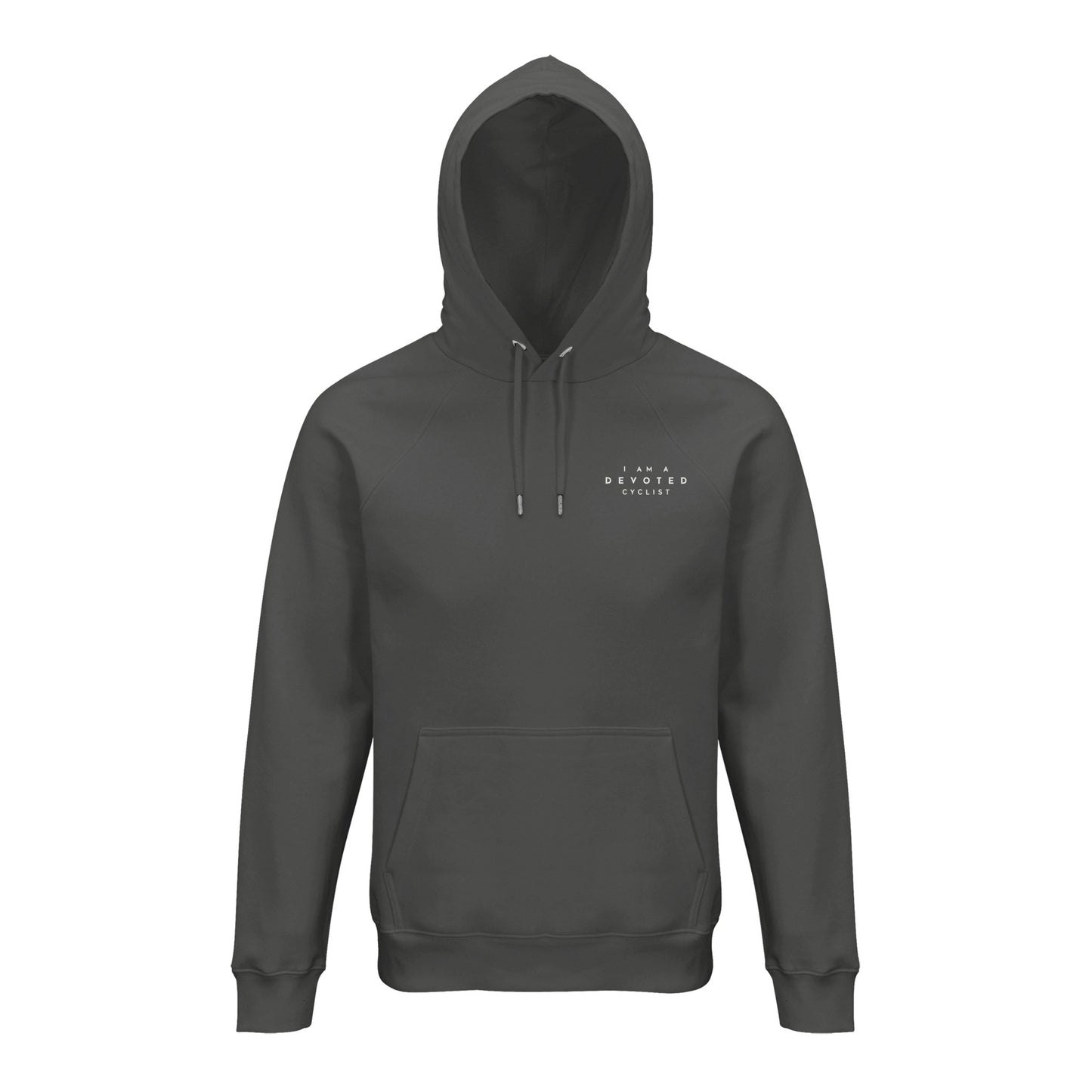 I Am A Devoted Cyclist chest print eco-friendly hoodie - The Devoted Cyclist