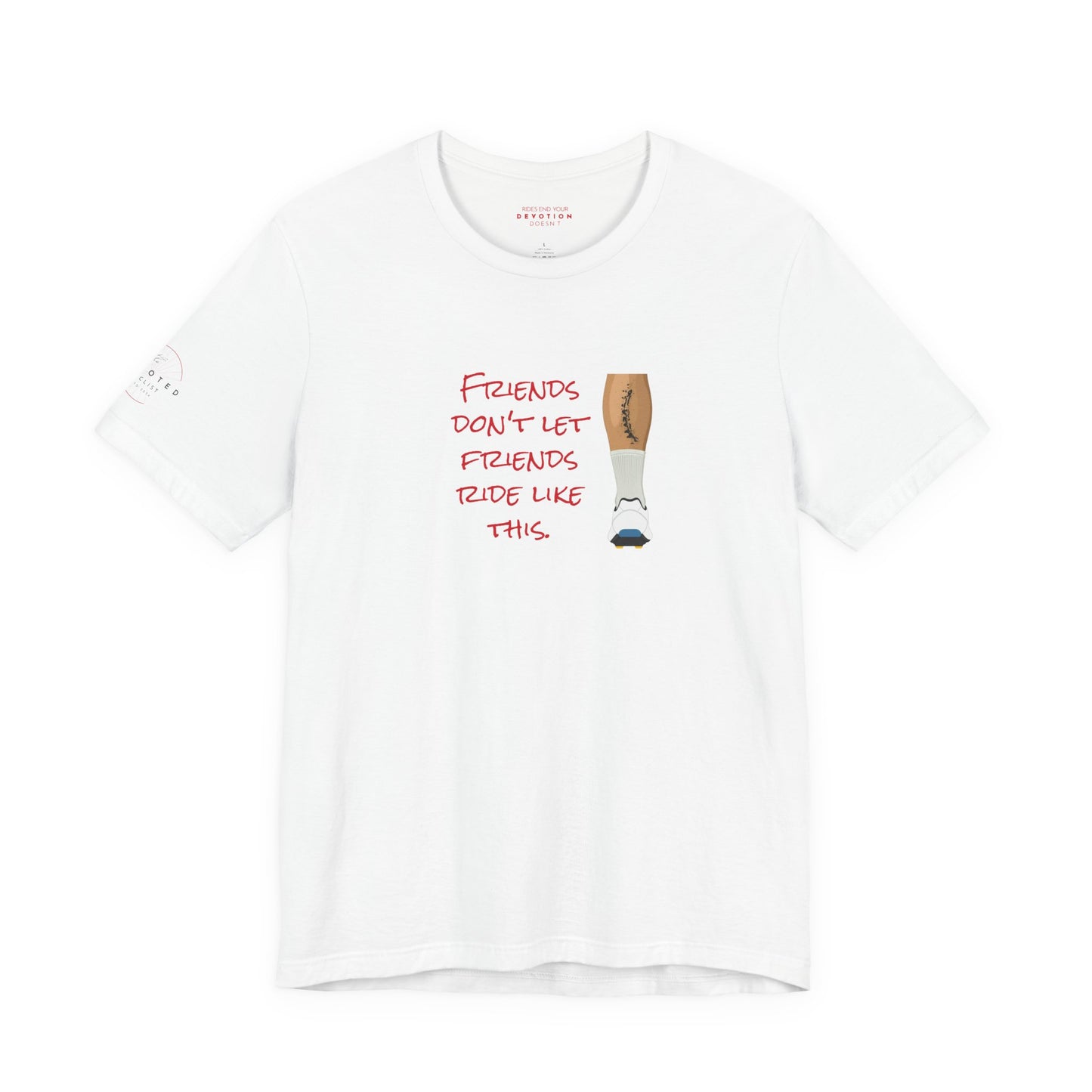 Friends don't let friends classic cut cycling t-shirt - The Devoted Cyclist