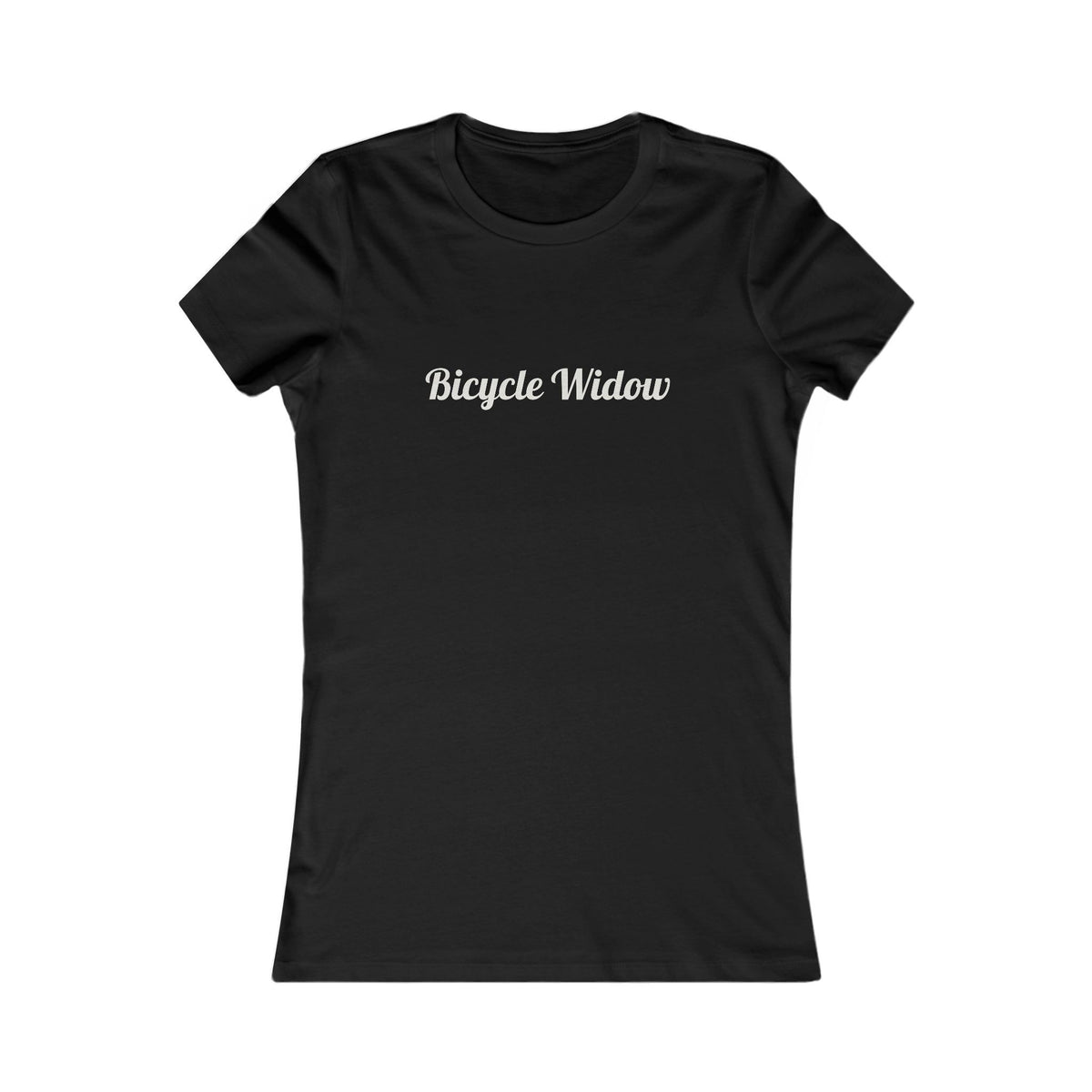 Bicycle Widow (Humorous) T-Shirt - Women's Cycling T-Shirt