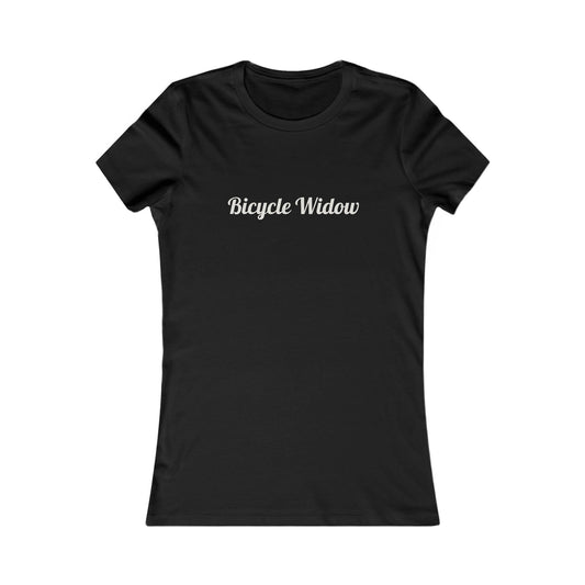 Bicycle Widow (Humorous) T-Shirt - Women's Cycling T-Shirt