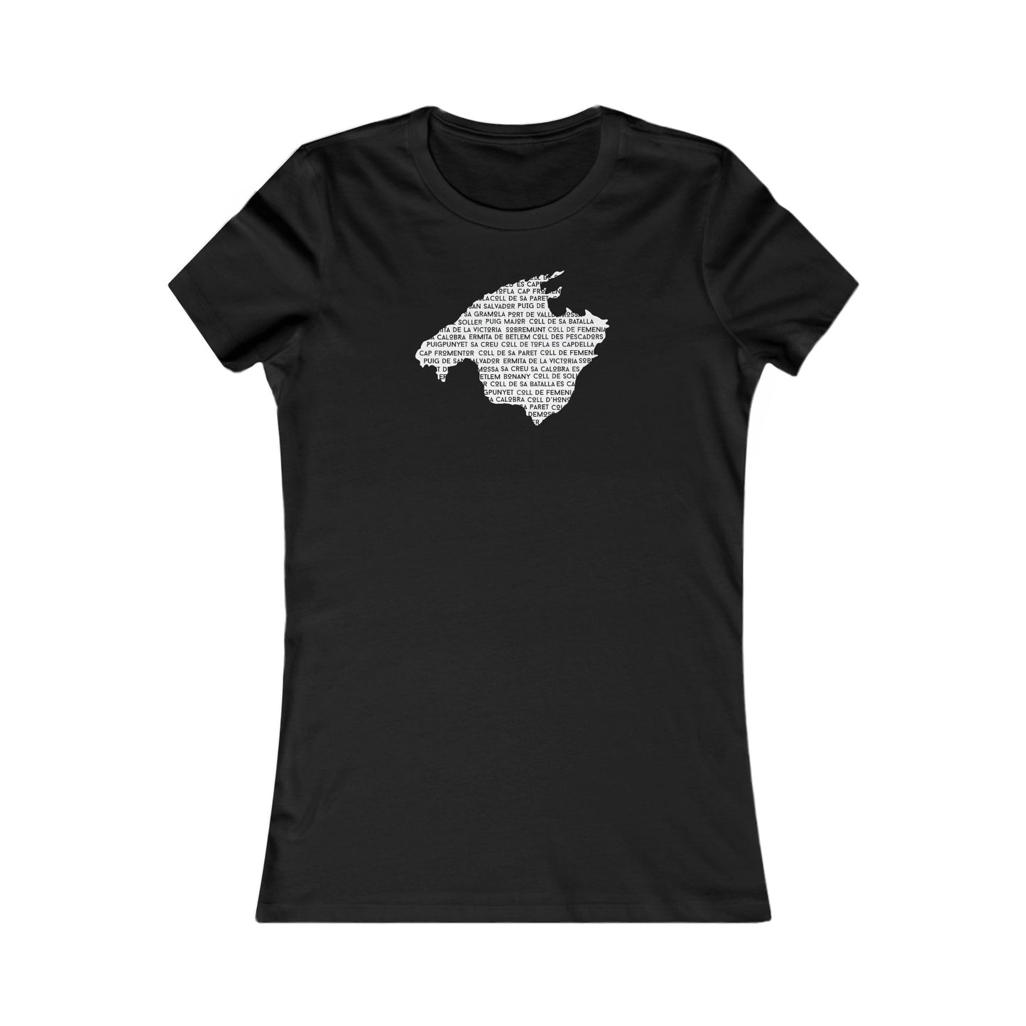 Mallorca climbs silhouette women's cycling t-shirt - The Devoted Cyclist