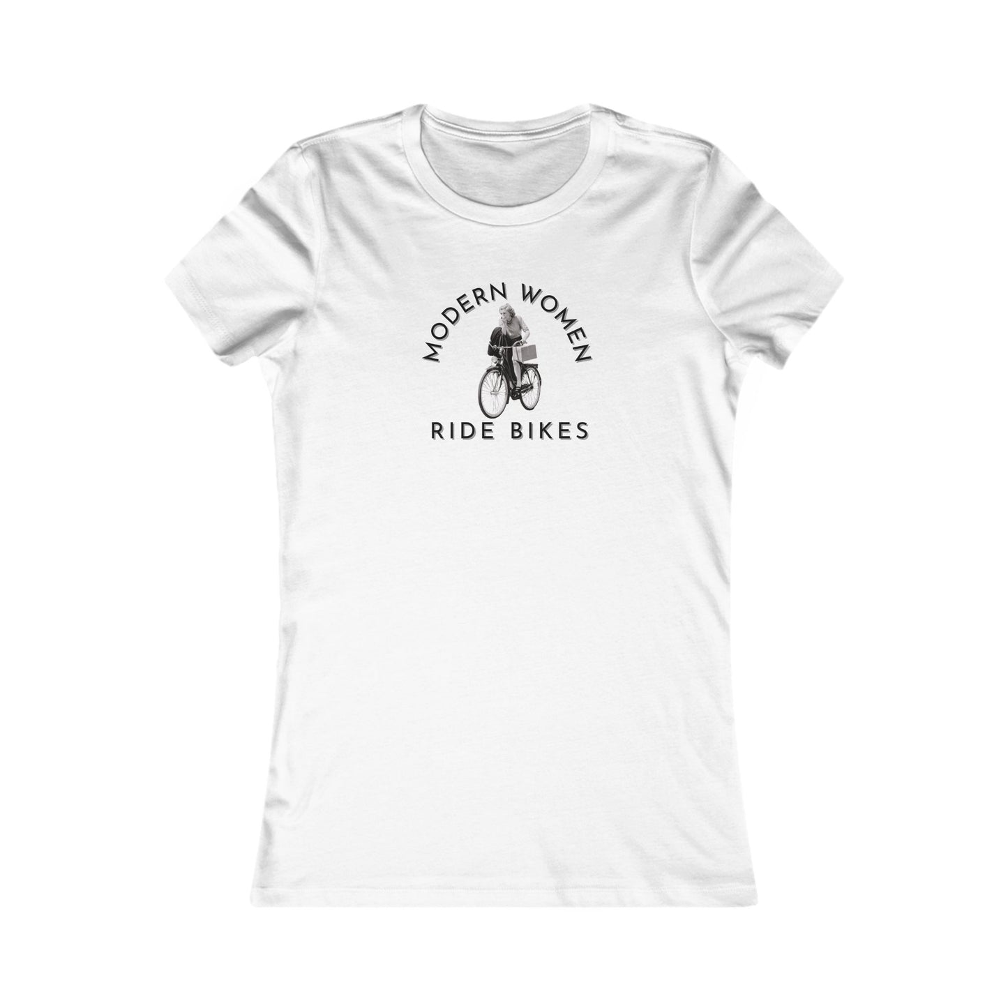 Modern women ride bikes women's cycling t-shirt - The Devoted Cyclist