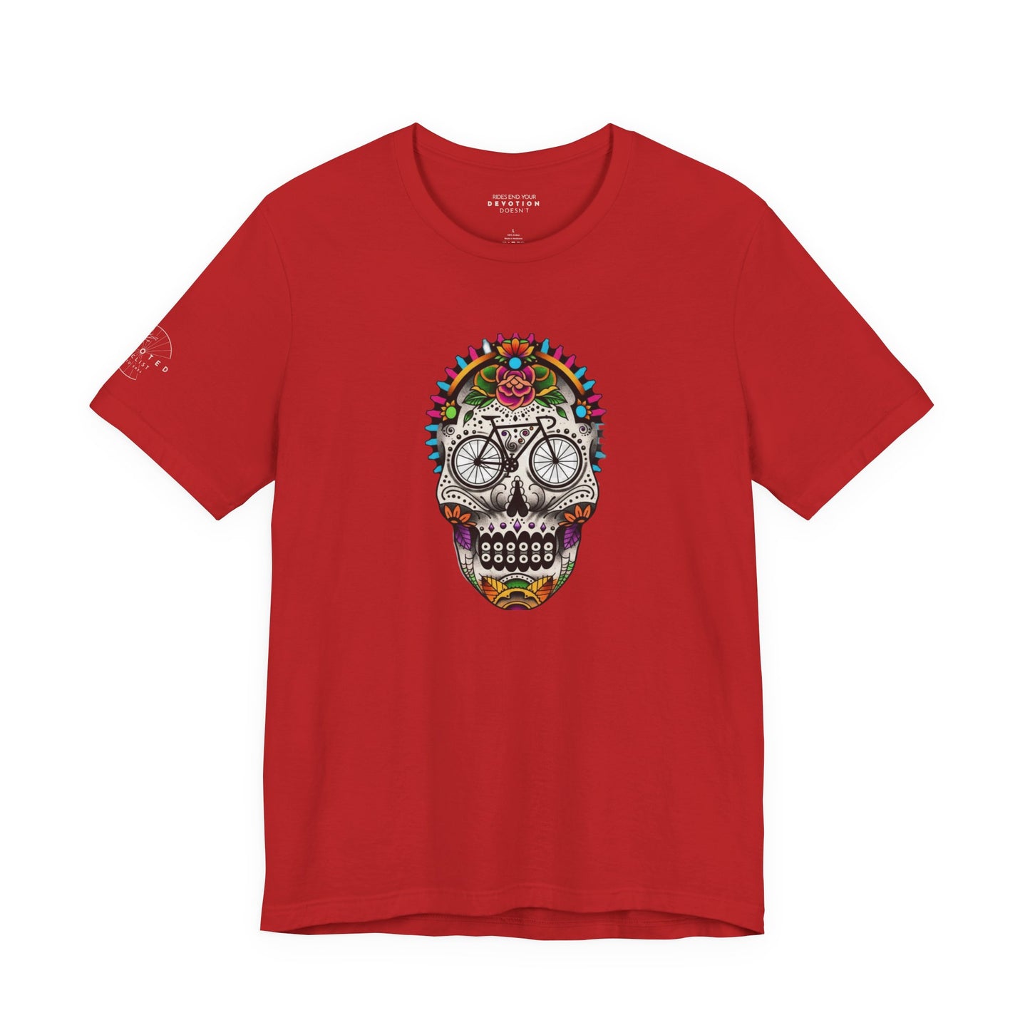 Calavera Bicycle Death Mask - Classic Cut Cycling T-Shirt