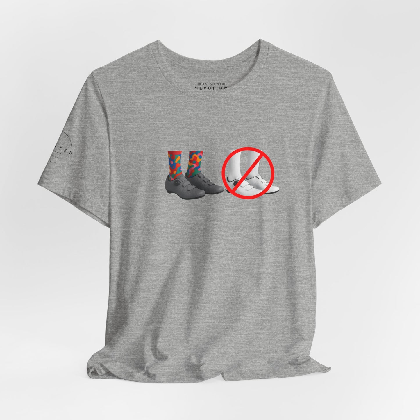Say No To White classic cut cycling t-shirt - The Devoted Cyclist
