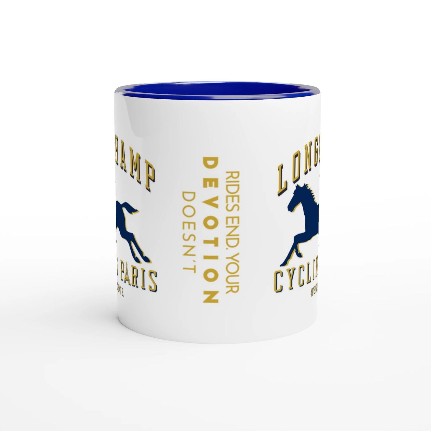 Longchamp Paris cycling ceramic mug 15oz - The Devoted Cyclist