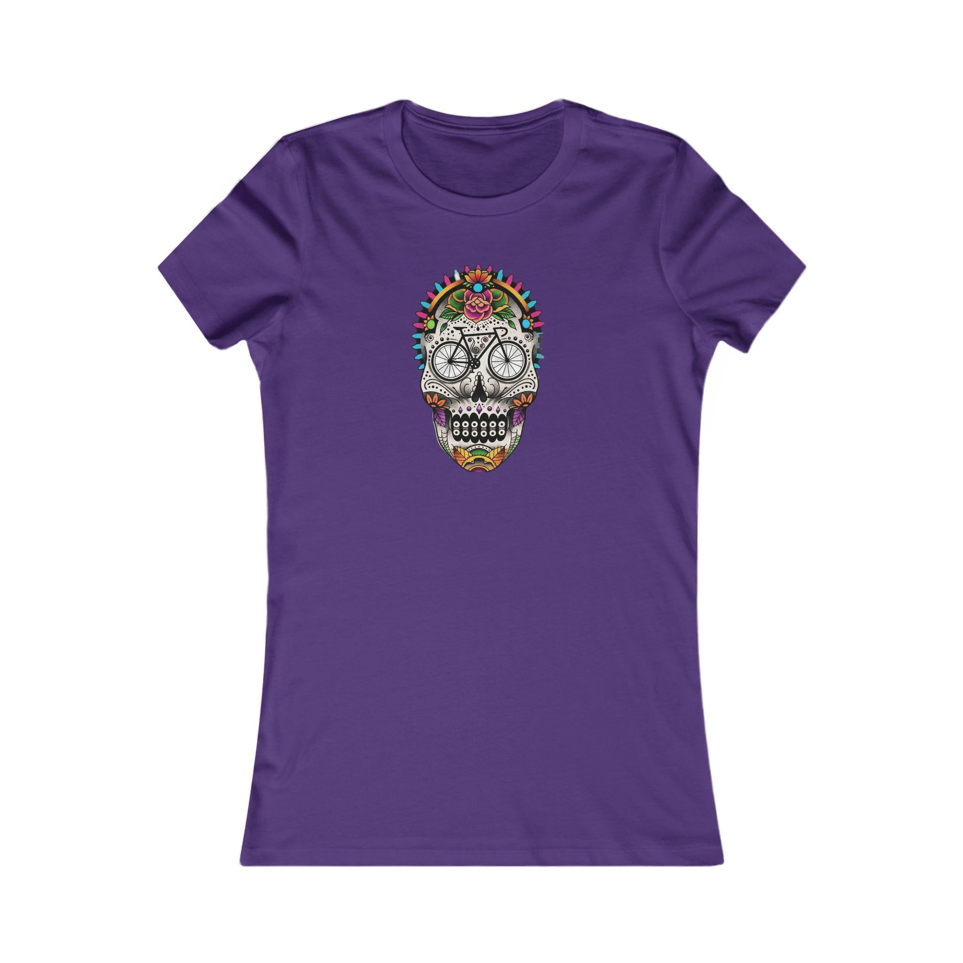 Calavera bicycle death mask women's cycling t-shirt - The Devoted Cyclist