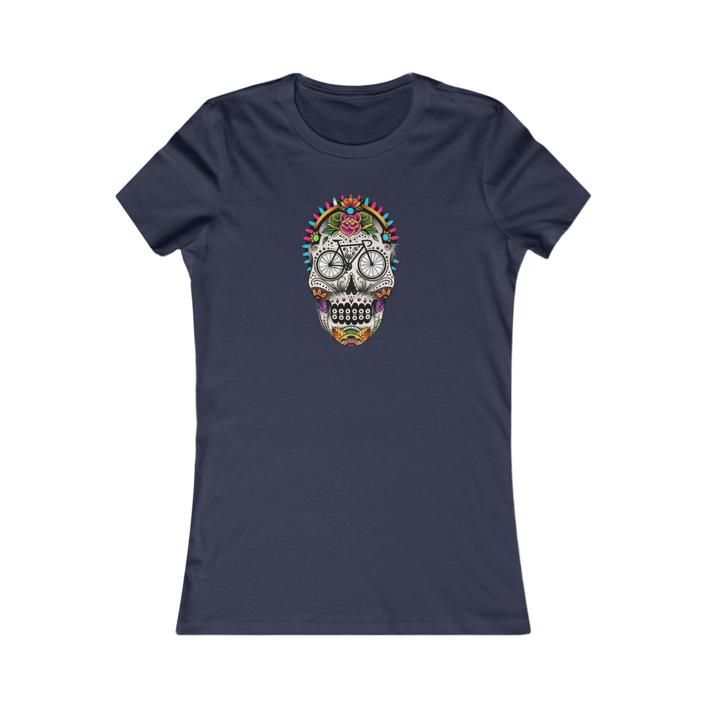 Calavera bicycle death mask women's cycling t-shirt - The Devoted Cyclist