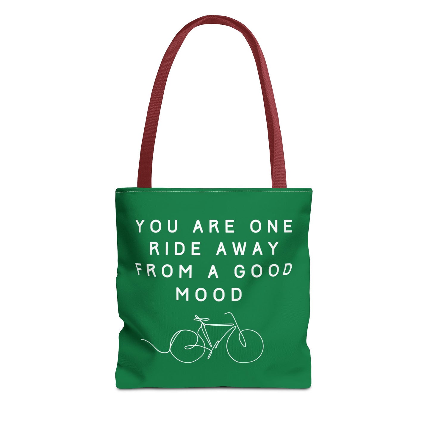 One Ride Away devoted cyclist canvas tote bag - The Devoted Cyclist