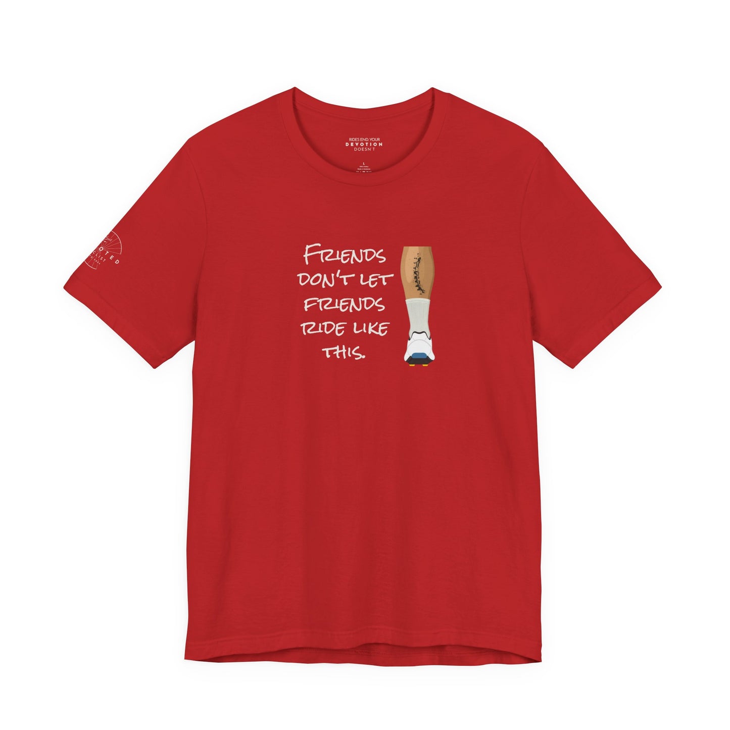 Friends don't let friends classic cut cycling t-shirt - The Devoted Cyclist