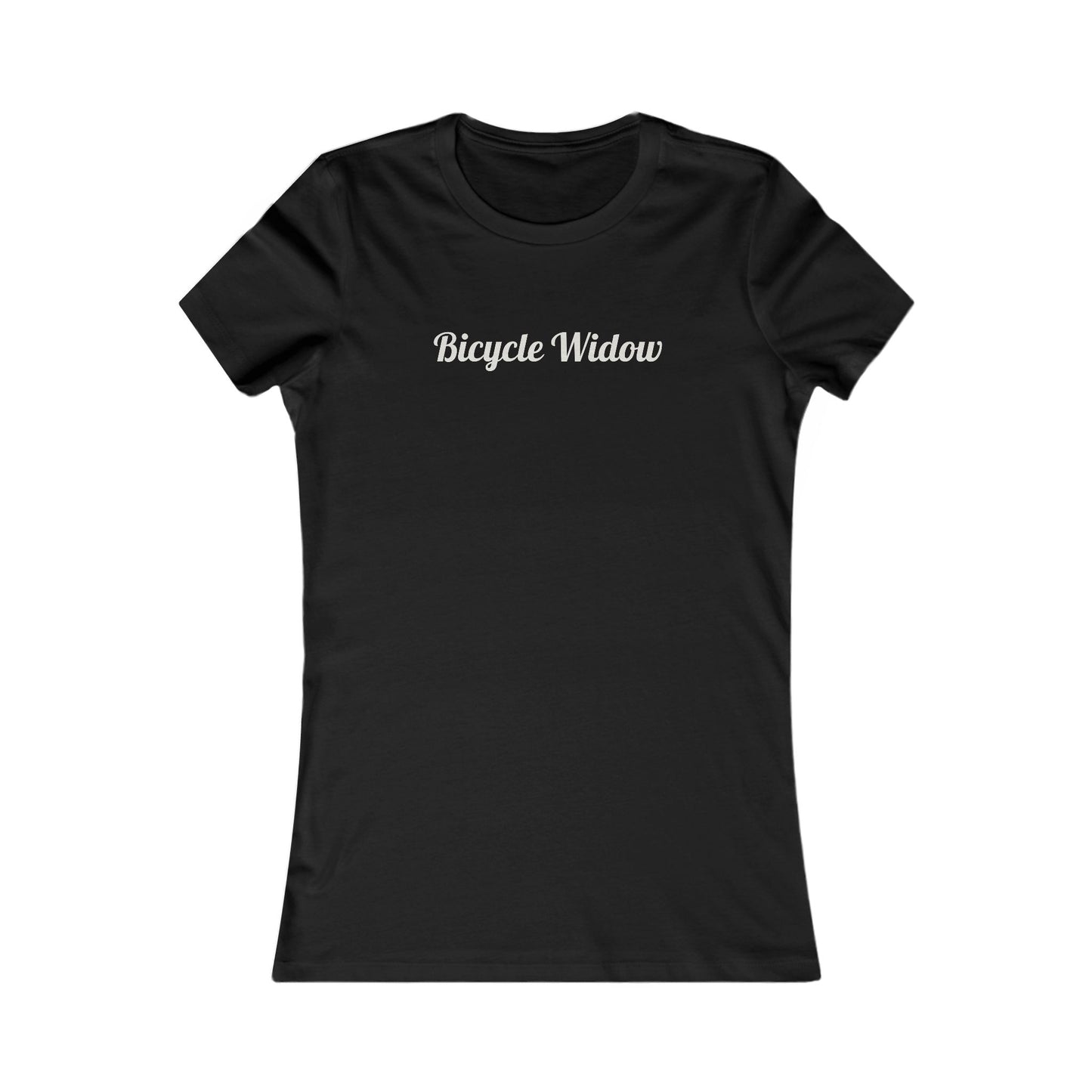 Bicycle Widow humorous women's cycling t-shirt - The Devoted Cyclist