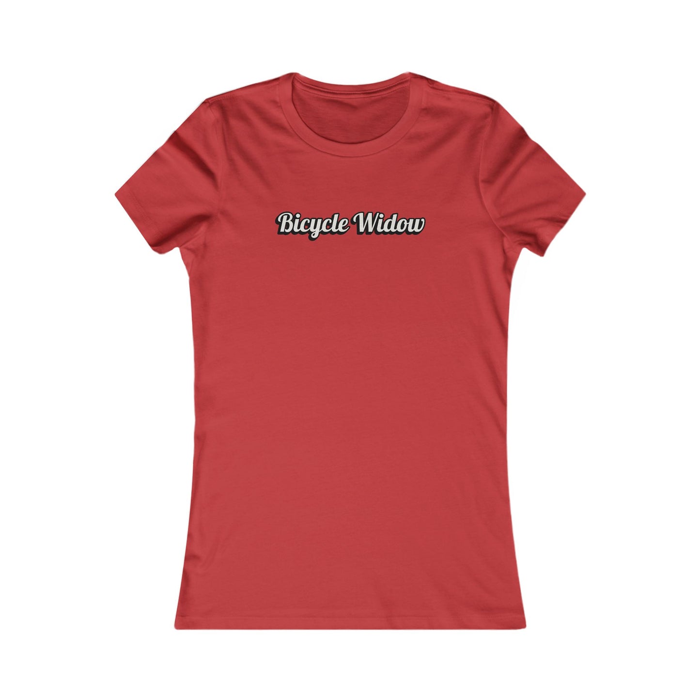 Bicycle Widow humorous women's cycling t-shirt - The Devoted Cyclist