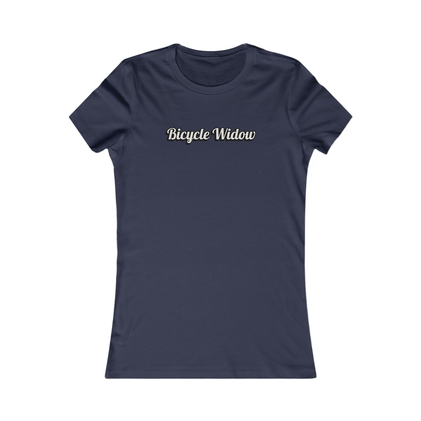 Bicycle Widow humorous women's cycling t-shirt - The Devoted Cyclist