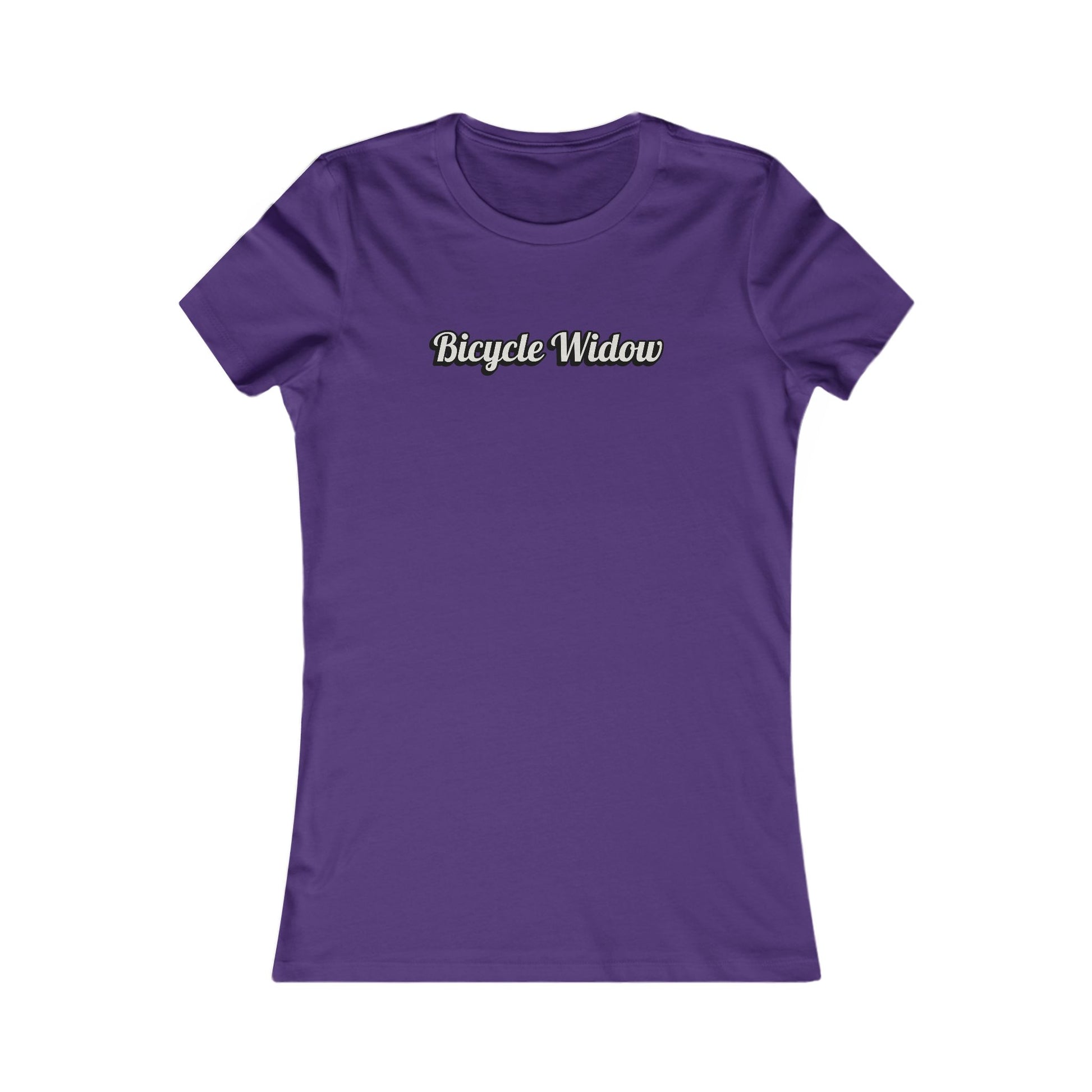 Bicycle Widow humorous women's cycling t-shirt - The Devoted Cyclist