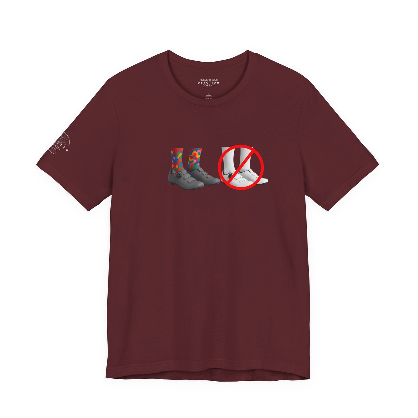 Say No To White classic cut cycling t-shirt - The Devoted Cyclist