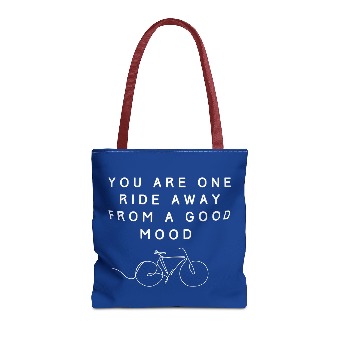 One Ride Away devoted cyclist canvas tote bag - The Devoted Cyclist