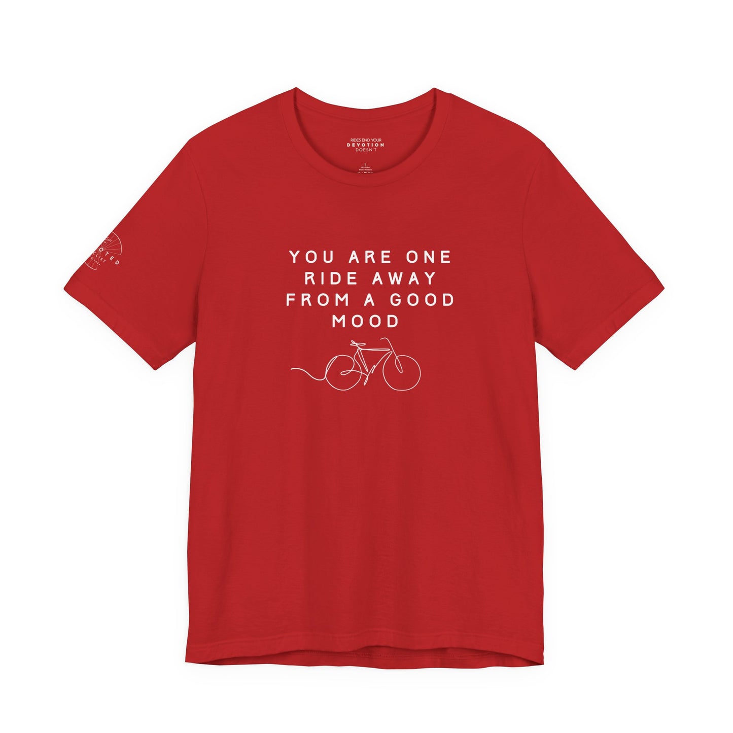 One Ride Away classic cut cycling t-shirt - The Devoted Cyclist