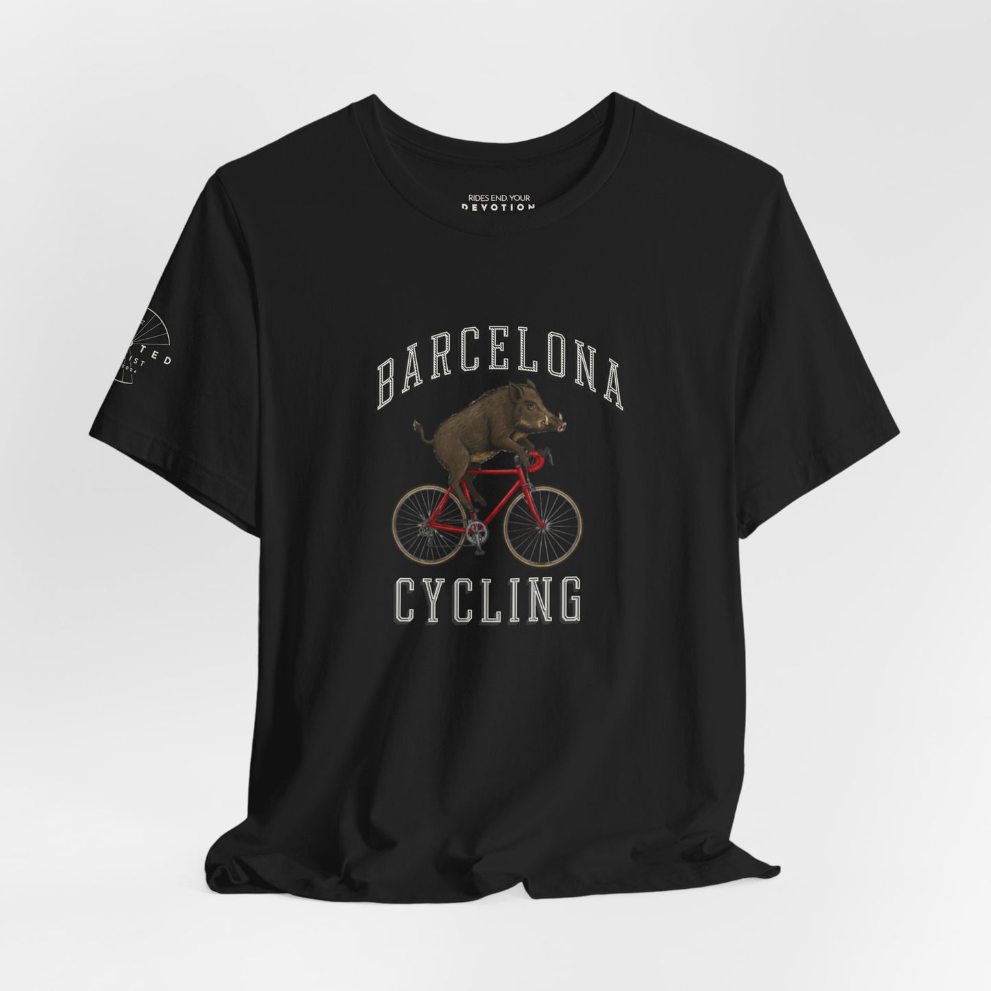 Barcelona Wild Boar cycling classic cut cycling t-shirt - The Devoted Cyclist