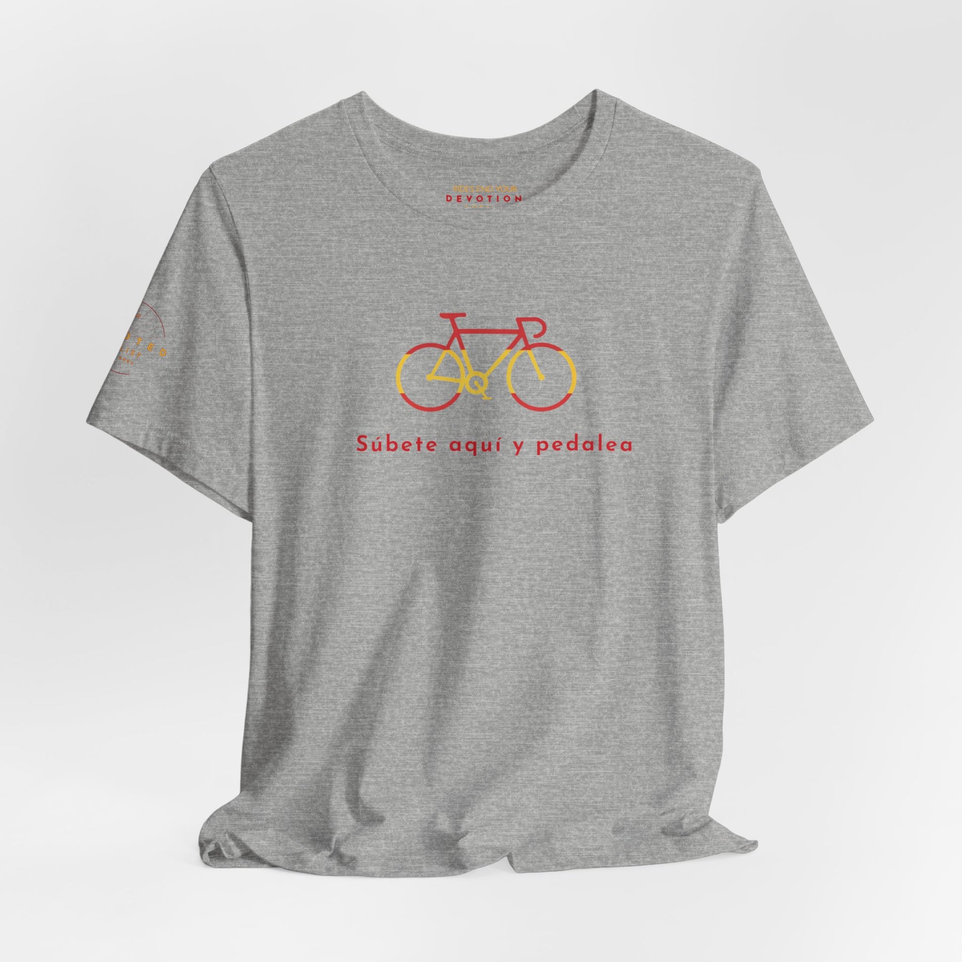 Subete Aqui classic cut cycling t-shirt - The Devoted Cyclist