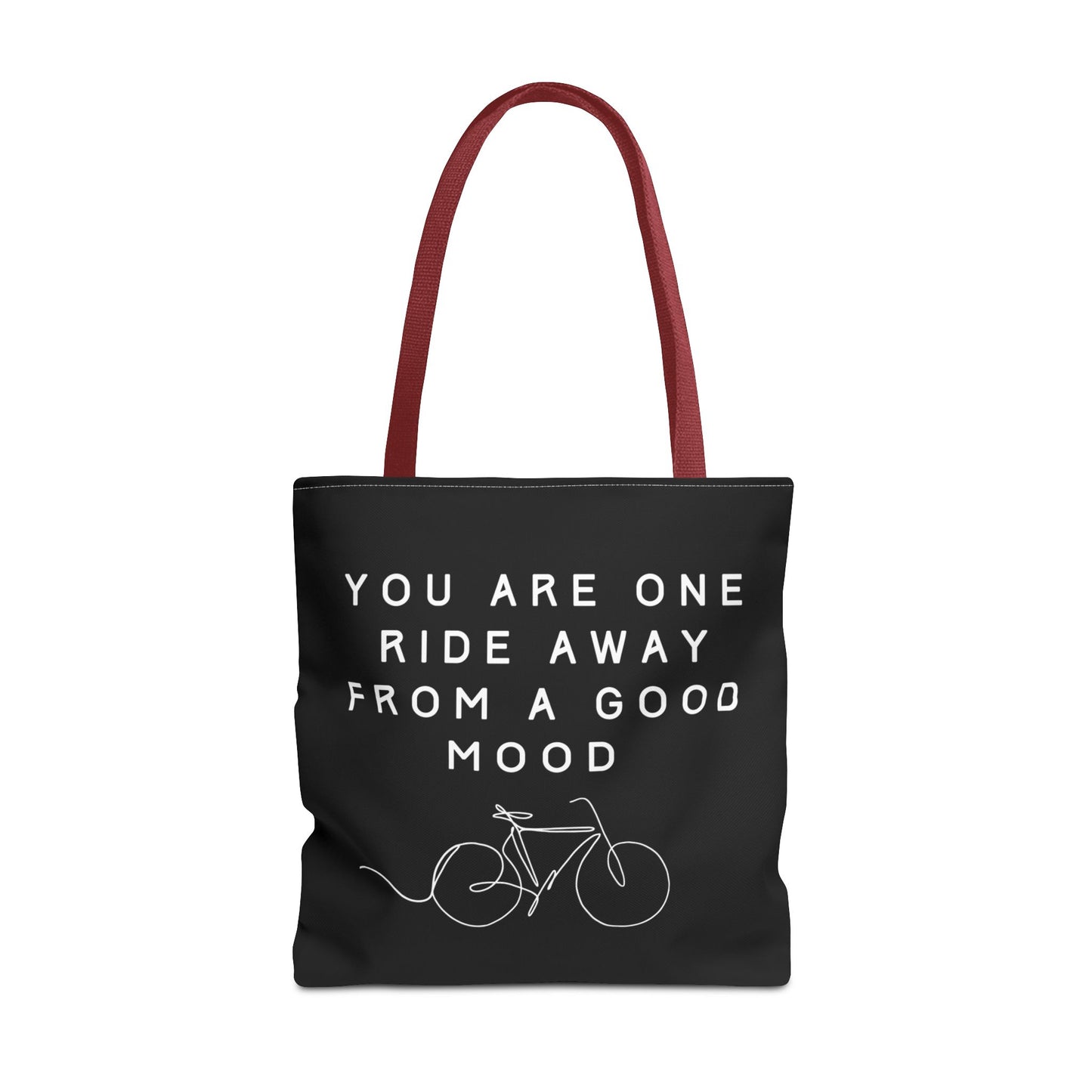 One Ride Away devoted cyclist canvas tote bag - The Devoted Cyclist