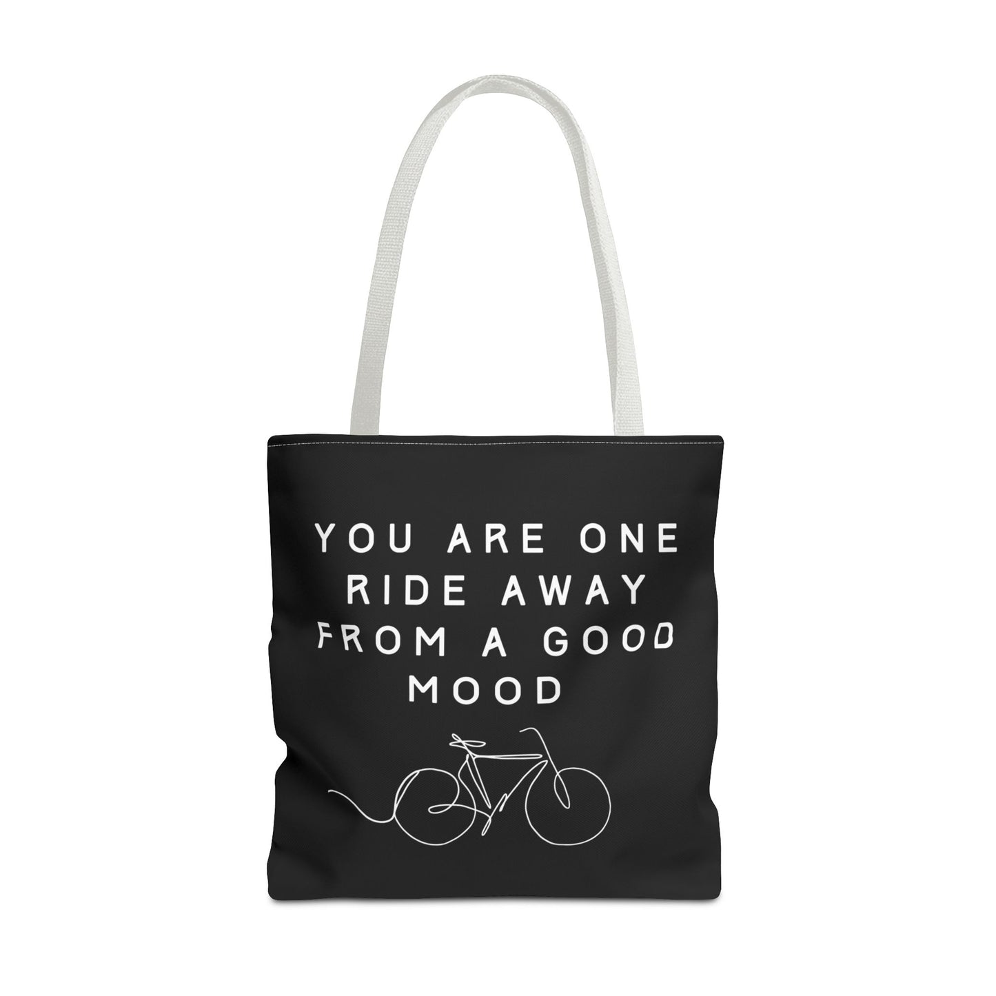 One Ride Away devoted cyclist canvas tote bag - The Devoted Cyclist