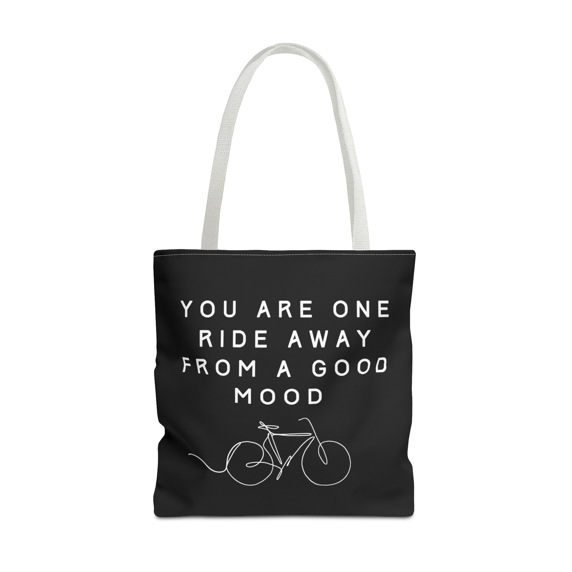 One Ride Away devoted cyclist canvas tote bag - The Devoted Cyclist