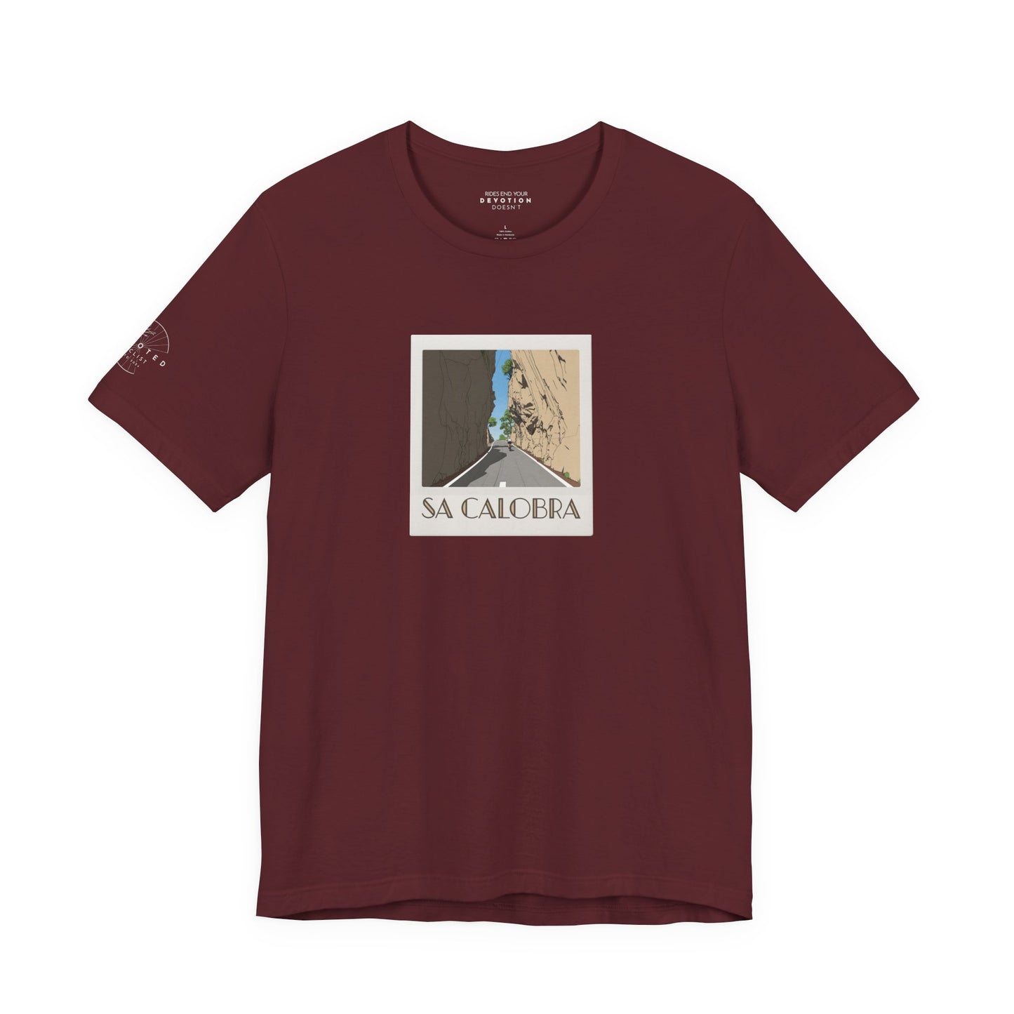 Sa Calobra polaroid classic cut cycling t-shirt - The Devoted Cyclist
