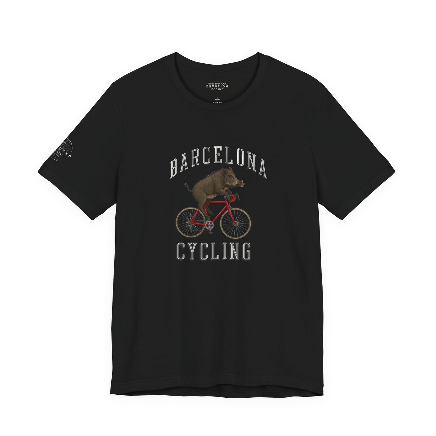 Barcelona Wild Boar cycling classic cut cycling t-shirt - The Devoted Cyclist