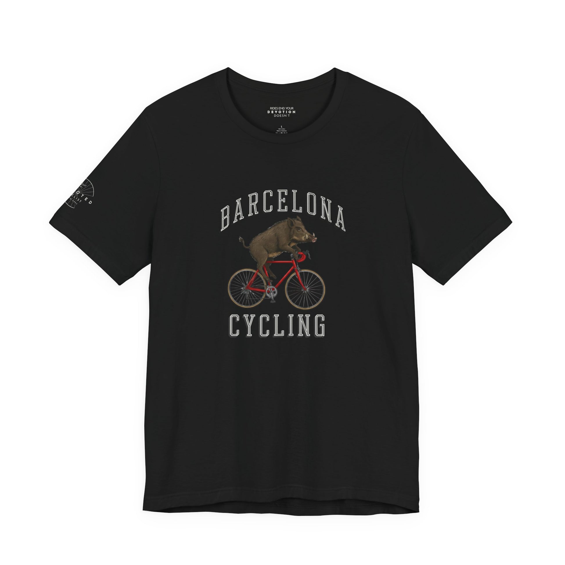 Barcelona Wild Boar cycling classic cut cycling t-shirt - The Devoted Cyclist