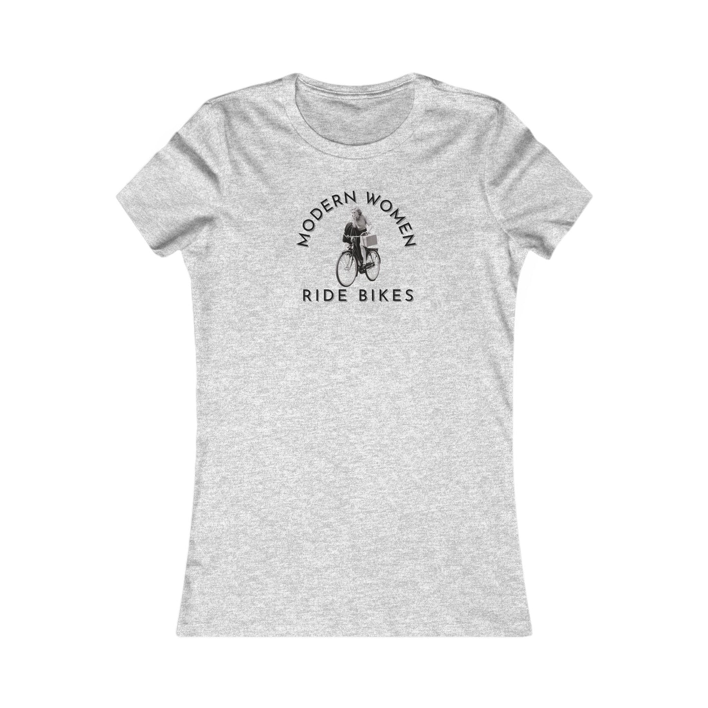 Modern women ride bikes women's cycling t-shirt - The Devoted Cyclist