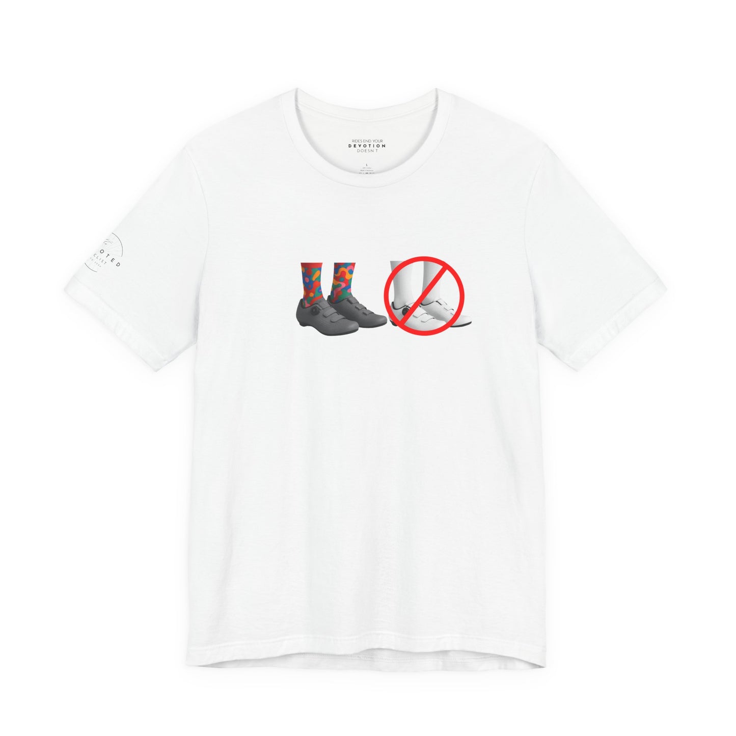 Say No To White classic cut cycling t-shirt - The Devoted Cyclist