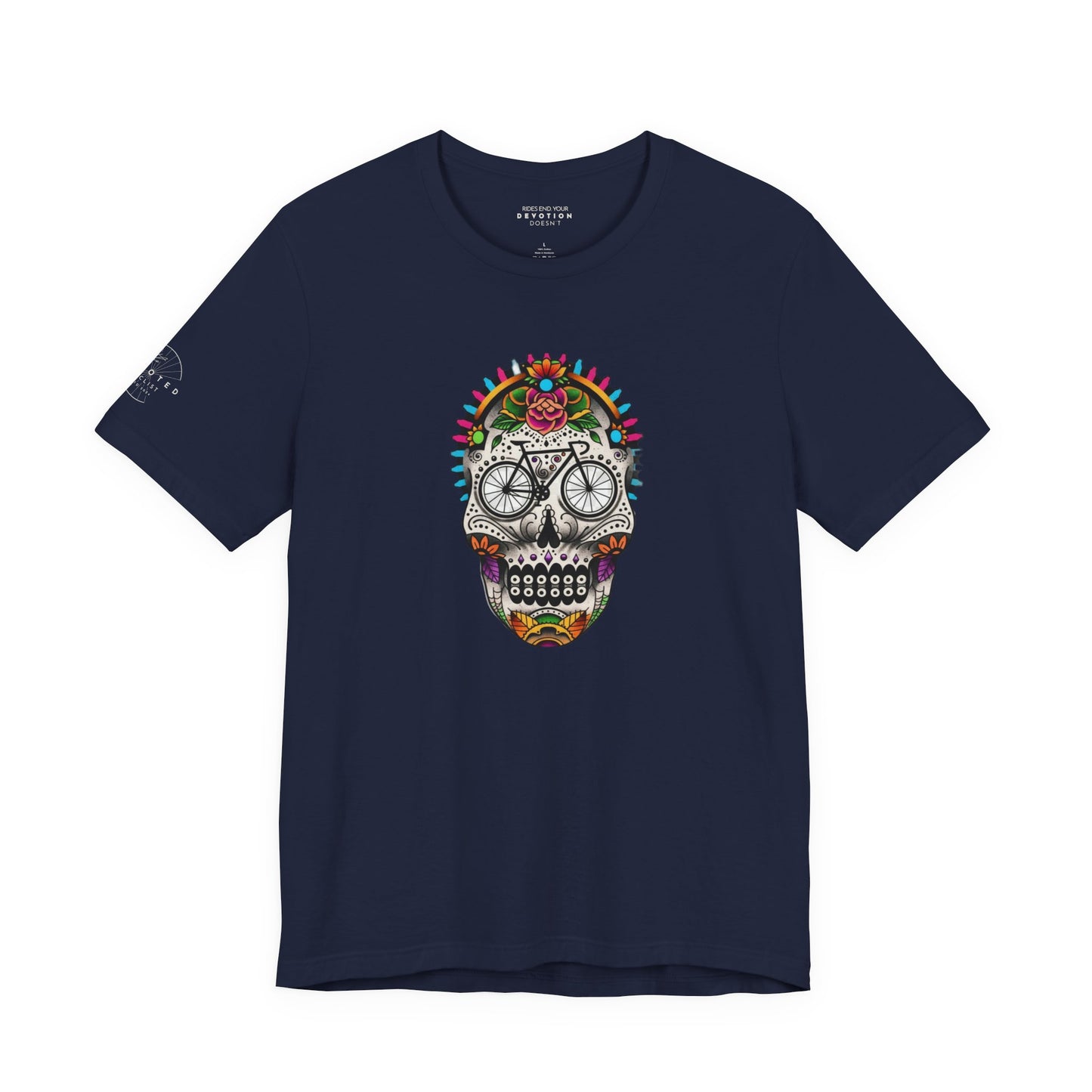 Calavera Bicycle Death Mask - Classic Cut Cycling T-Shirt