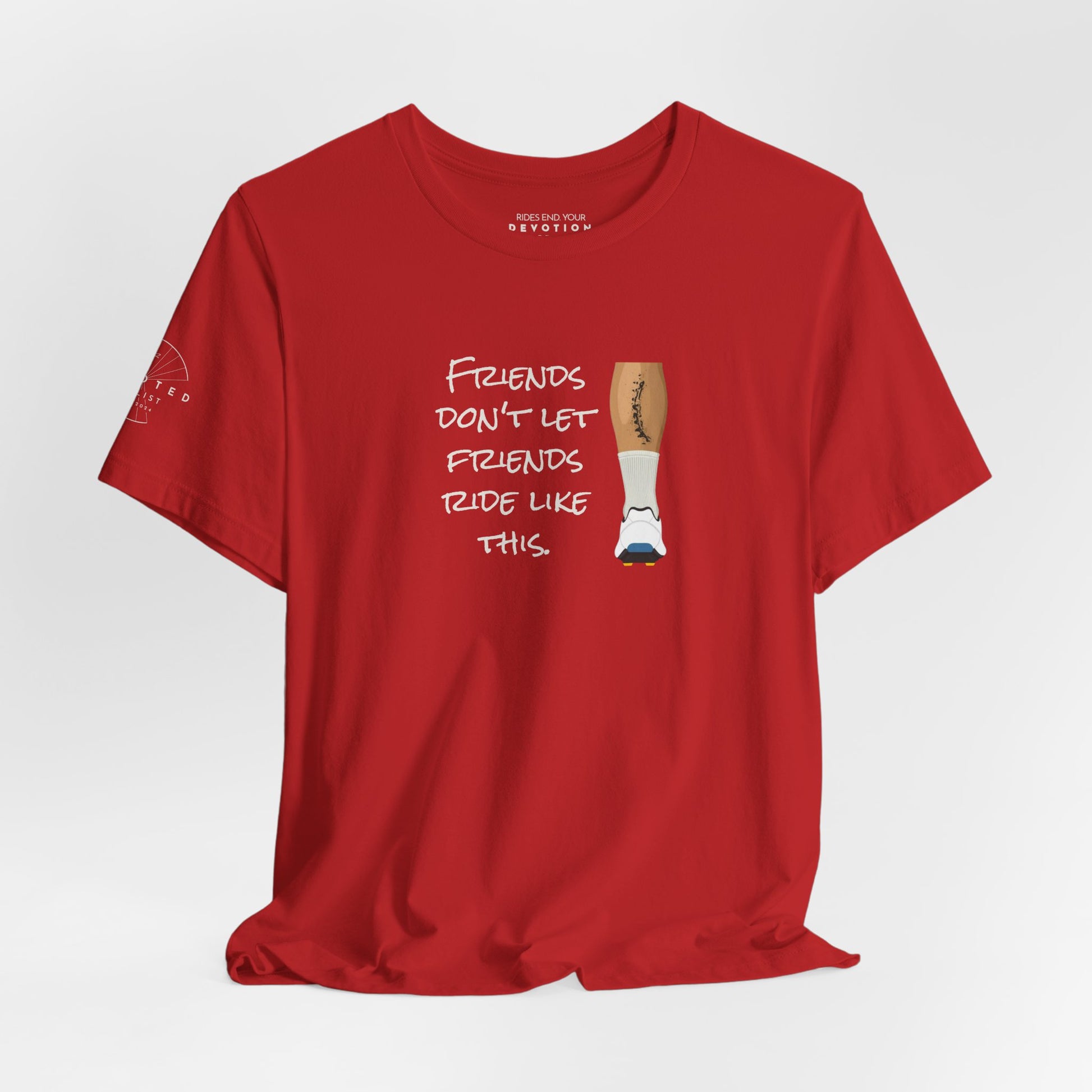 Friends don't let friends classic cut cycling t-shirt - The Devoted Cyclist