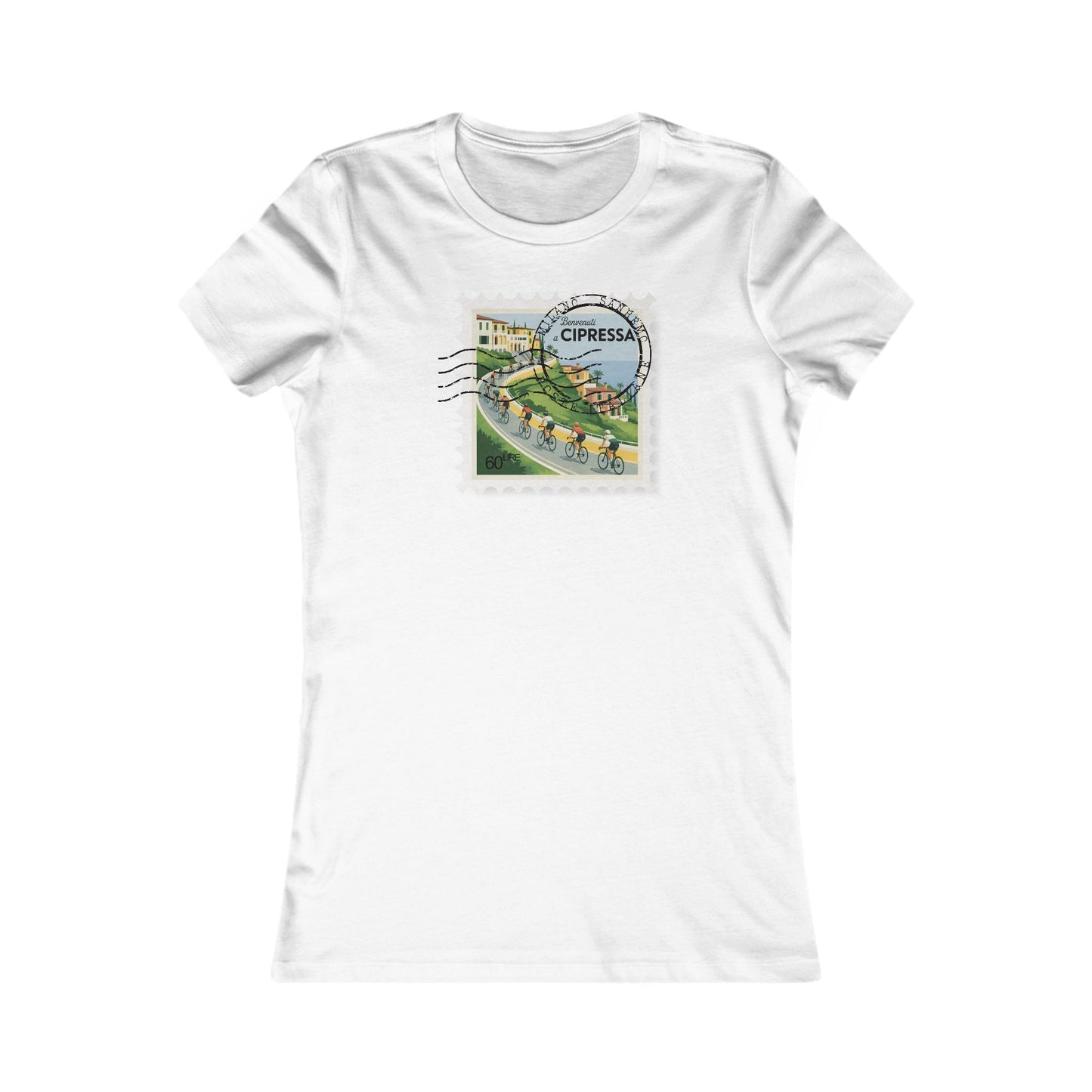 Milan-Sanremo Cipressa women's cycling t-shirt - The Devoted Cyclist