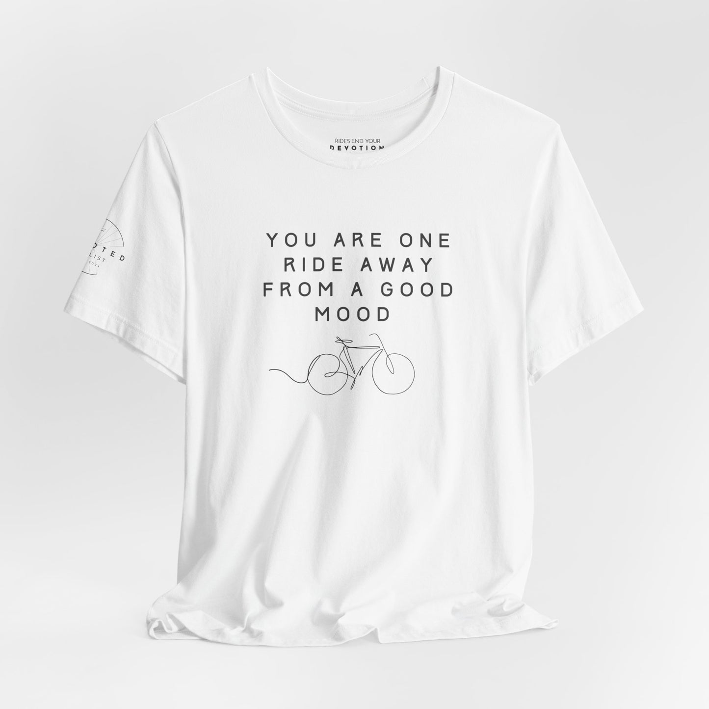 One Ride Away classic cut cycling t-shirt - The Devoted Cyclist