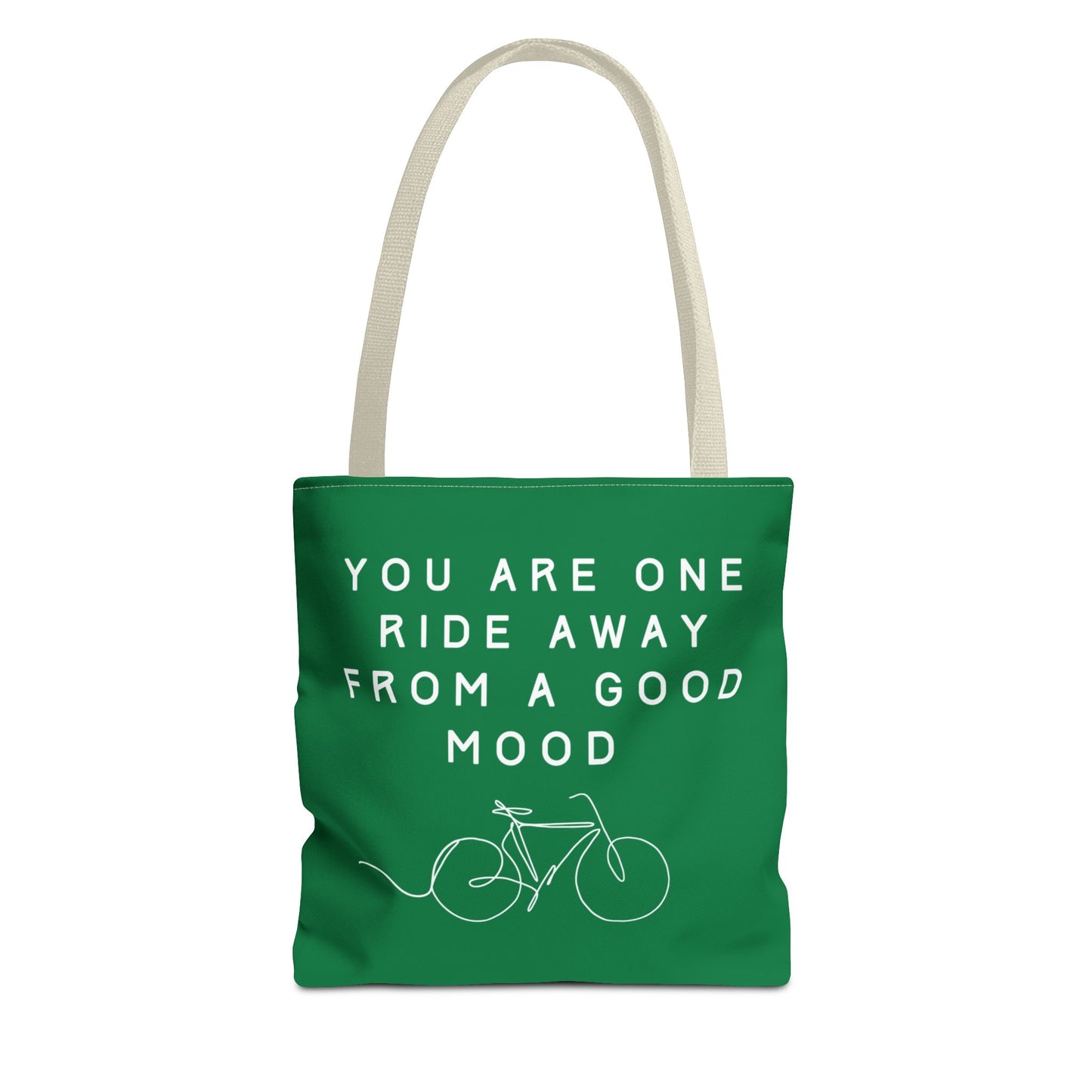 One Ride Away devoted cyclist canvas tote bag - The Devoted Cyclist