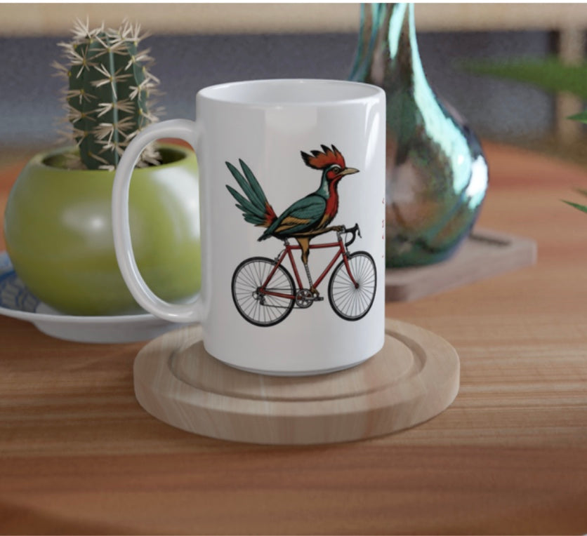 Road Runner – 15oz/426ml Ceramic Mug for Cyclists