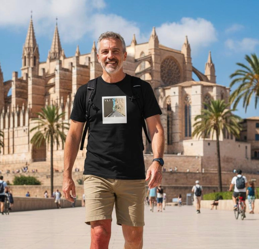 Sa Calobra Polaroid - Classic Cut Cycling T-Shirt