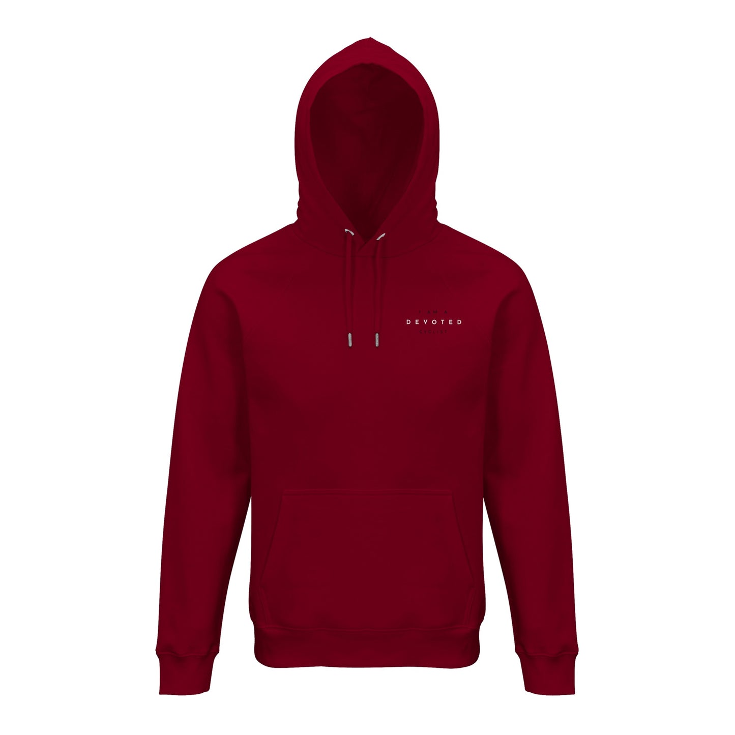 I Am A Devoted Cyclist chest print eco-friendly hoodie - The Devoted Cyclist
